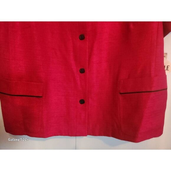J15  Plaza South Woman plus sz jacket/blazer button-up top - Picture 4 of 10